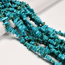 Blue Turquoise Irregular Pebble Nugget Chips Beads Size 10-13mm 15.5" Strand