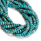 Natural Blue Turquoise Smooth Rondelle Beads Size 5x8mm 15.5'' Strand