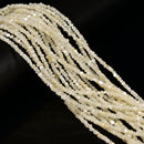 White Mother of Pearl MOP Shell Irregular Nugget Beads Size 3.5-4mm 15.5" Strand