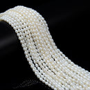 Fresh Water Pearl Rice Shape Beads Size 4x5mm 15.5'' Strand