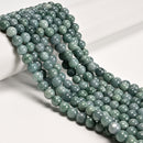 Natural Jadeite Jade Smooth Round Beads Size 4mm 6mm 8mm 15" Strand