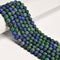 2.0mm Large Hole Chrysocolla Matte Round Beads 8mm 10mm 15.5" Strand