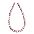 Graduated Purple Fresh Water Pearl Smooth Round Beads 8.5-11mm 11-14mm 15.5" Str