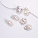 Fresh Water Pearl Baroque Shape Undrilled Beads Size 15x20mm Sold Per Pair