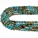 Natural Multi -Color Turquoise Pebble Nugget Beads Size 7-8mm 16'' Strand