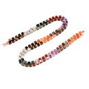 19 Multi-color Gemstone Smooth Cube Shape Beads Size 4mm 15" Strand