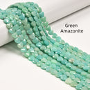 02 Mixed Gemstone Faceted Heart Shape Beads Size 8mm 15'' Strand