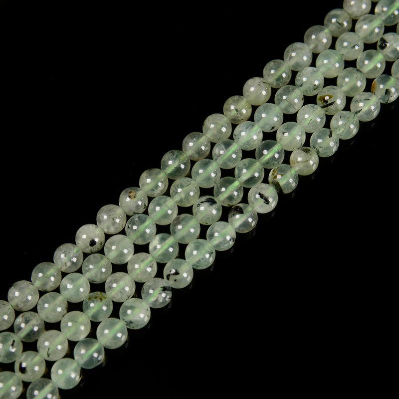 Prehnite Smooth Round Beads 6mm 8mm 10mm 12mm 14mm 15.5" Strand