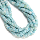 Natural Larimar Rondelle Discs Beads Size 3x9mm 15.5'' Strand