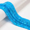 Blue Color Dyed Jade Smooth Rondelle Beads Size 2x6mm 15.5'' Strand