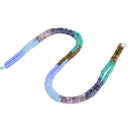 07 Multi-color Gemstone Smooth Rondelle Beads Size 2x4mm 15.5'' Strand