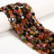 Natural Multi Color Tourmaline Smooth Flat Coin Beads Size 7-7.5mm 15.5''Strand