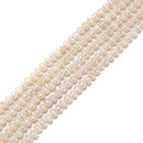 Natural White Fresh Water Pearl Potato Shape Beads Size 3-5mm 14'' Strand