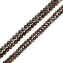Natural Black Moonstone Smooth Round Beads Size 6mm 8mm 15.5'' Strand