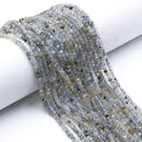 Natural Labradorite Faceted Rondelle Beads Size 3x4mm 15.5" Strand