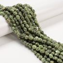 Peridot Color Jasper Pebble Nugget Beads Size 6mm x 8-9mm 15.5'' Strand