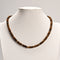 Yellow Tiger Eye Size 2x6mm Rondelle Beaded Necklace 17''-18.5"Length Adjustable