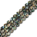 Natural Abalone Teardrop Shape Beads Size 8x12mm 12x16mm 13x18mm 15.5'' Strand