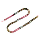 Natural Gradient Multicolor Tourmaline Faceted Round Beads Size 3mm 15.5" Strand