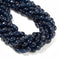 Sapphire Blue Color Dyed Jade Pebble Nugget Beads Size 8x10mm 15.5'' Strand