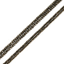 Natural Pyrite Faceted Rondelle Beads Size 2x3mm 3x4mm 15.5" Strand