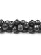 Natural Black Mica Faceted Round Size 11.5mm 15.5" Strand