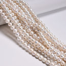 Natural White Fresh Water Pearl Off Round Beads Size 7-8mm 15.5'' Strand