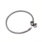 Stainless Steel Snake Chain Bracelet With Round Ball Clasp 7.5'' Length