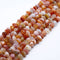 Red Botswana Agate Faceted Nugget Chunk Beads Size 10mm x15-20mm 15.5'' Strand