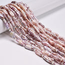 Purple Fresh Water Pearl Long Stick Beads 5-7x13-18mm 6-9x15-20mm 15.5" Strand