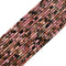 03 Mixed Gemstone Cylinder Tube Shape Beads Size 2x4mm 15'' Strand