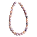 Graduated Natural Multi Color Fresh Water Pearl Off Round Beads 11-13mm 15.5"Std
