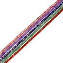 Natural Pink Petrified Rhodonite Faceted Rondelle Beads Size 2x4mm 15'' Strand