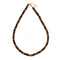 Yellow Tiger Eye Size 2x6mm Rondelle Beaded Necklace 17''-18.5"Length Adjustable