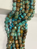 Natural Turquoise Irregular Rectangle Cube Beads Size 10x12mm 15.5'' Strand