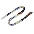 17 Multi-color Gemstone Smooth Cube Shape Beads Size 4mm 15" Strand