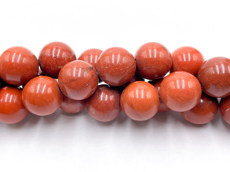 Natural Red Poppy Jasper Smooth Round Beads Size 16mm 18mm 20mm 15.5" Strand