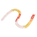 10 Gradient Multi-color Gemstone Faceted Cube Beads Size 6-7mm 15" Strand