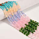 Gradient Multi-color Gemstone Faceted Coin Beads Size 6mm 15.5" Strand