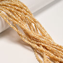 Natural Mother of Pearl MOP Shell Smooth Rondelle Beads 3x4mm 4x6mm 5x8mm 15.5"L