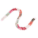 13 Gradient Multi-color Gemstone Faceted Cube Beads Size 6-7mm 15" Strand