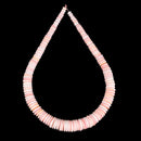 Pink Queen Conch Shell Graduated Rondelle Beads Size 4x6mm-4x15mm 15.5" Strand