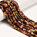 Natural Mookaite Faceted Cube Beads Size 4mm 15.5" Strand