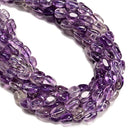 Grade AA Natural Amethyst Irregular Rectangle Cube Beads 7-8x10-13mm 15.5" Strd