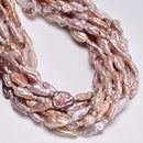 Natural Purple Fresh Water Pearl Long Stick Shape Beads 7-10x16-22mm 15.5" Strd