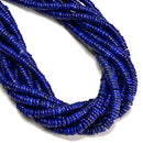 Natural Lapis Lazuli Heishi Disc Beads Size 2x5mm 2x6mm 2x7mm 15.5'' Strand