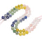Gradient Multi-color Gemstone Smooth Heart Shape Beads Size 12mm 15.5'' Strand