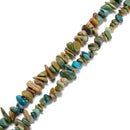 Multi-color Blue Opal Irregular Pebble Nugget Chip Beads 7-8mm 10-12mm 16'' Strd