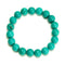 Dark Blue Green Turquoise Smooth Round Beaded Bracelet 6mm 8mm 10mm 7.5'' Length