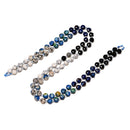 03-Gradient Multi-color Gemstone Faceted Coin Beads Size 6mm 15.5" Strand